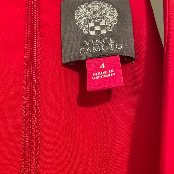 Vince Camuto Halter trumpet Red Gown - Picture 2 of 4